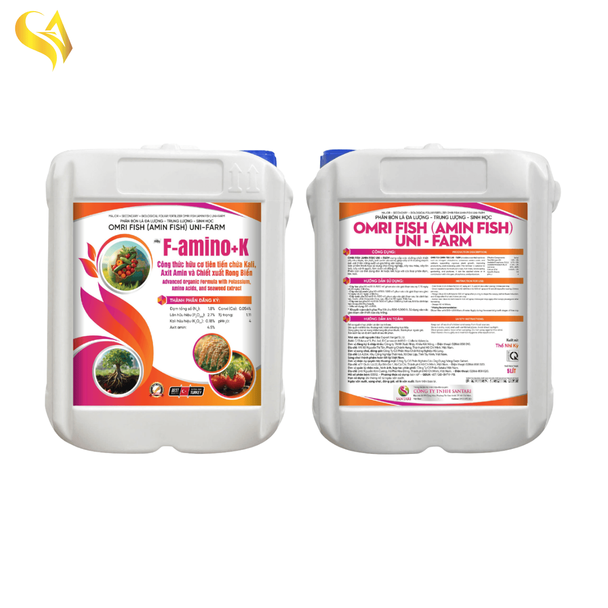 OMRI FISH (AMIN FISH) UNI-FARM - F-AMINO+K - 5L