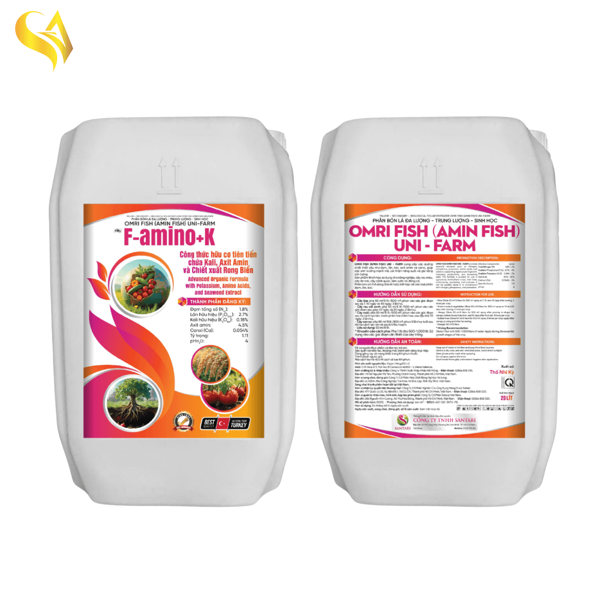 OMRI FISH (AMIN FISH) UNI-FARM - F-AMINO+K - 20L