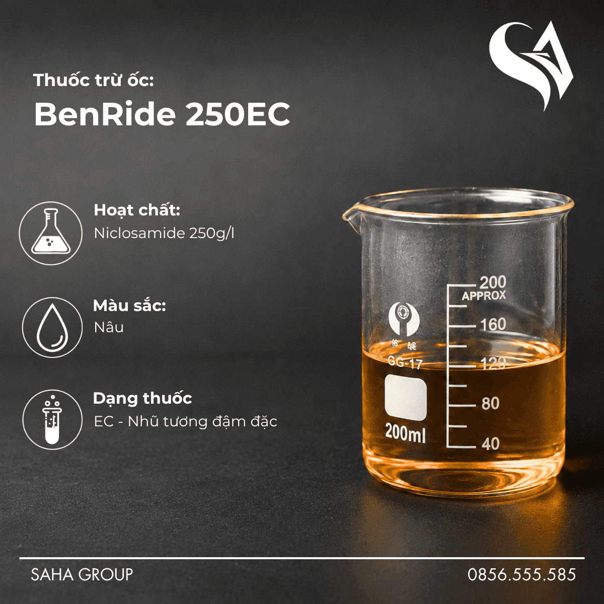 Thuốc trừ ốc BenRide 250EC
