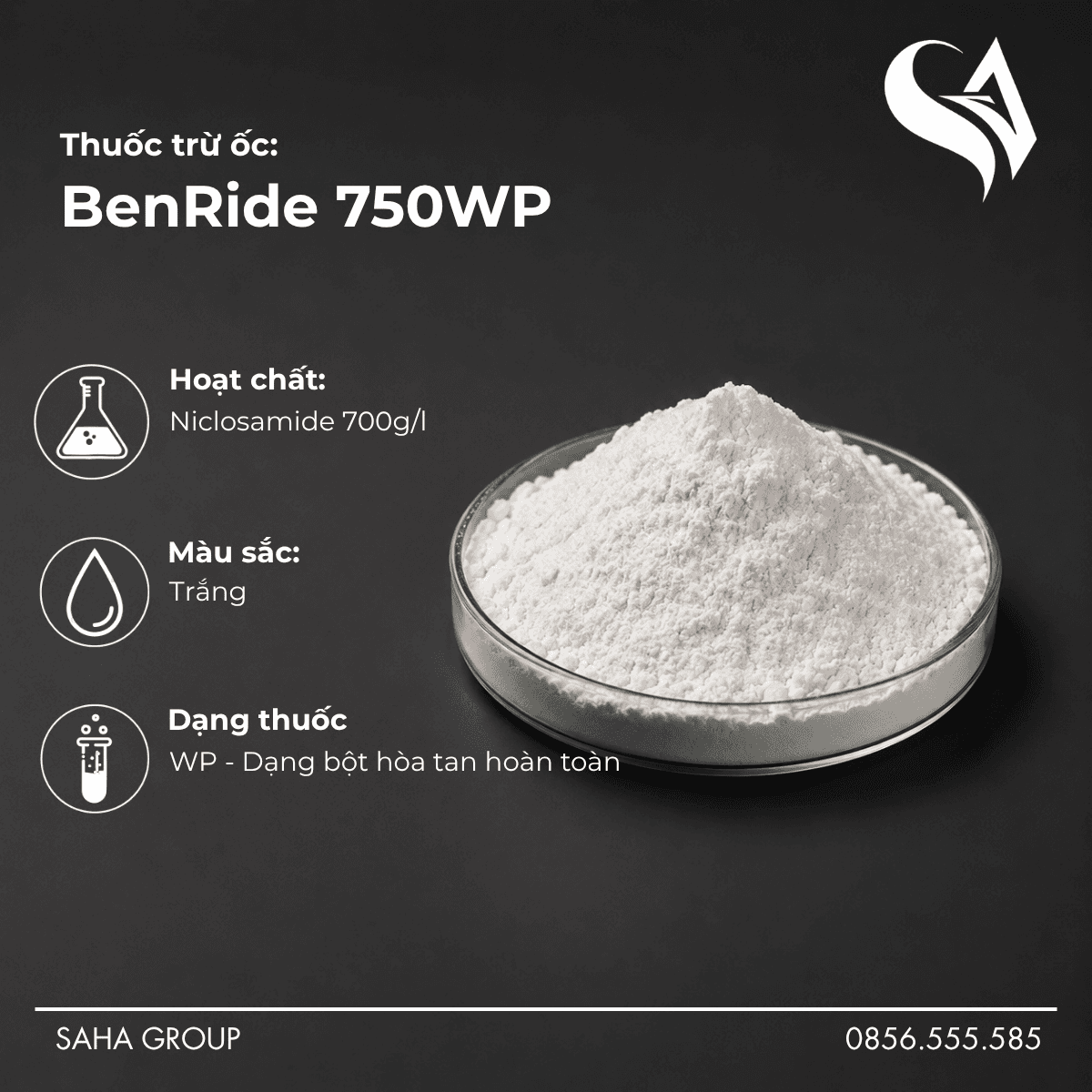 Thuốc trừ ốc BenRide 750WP