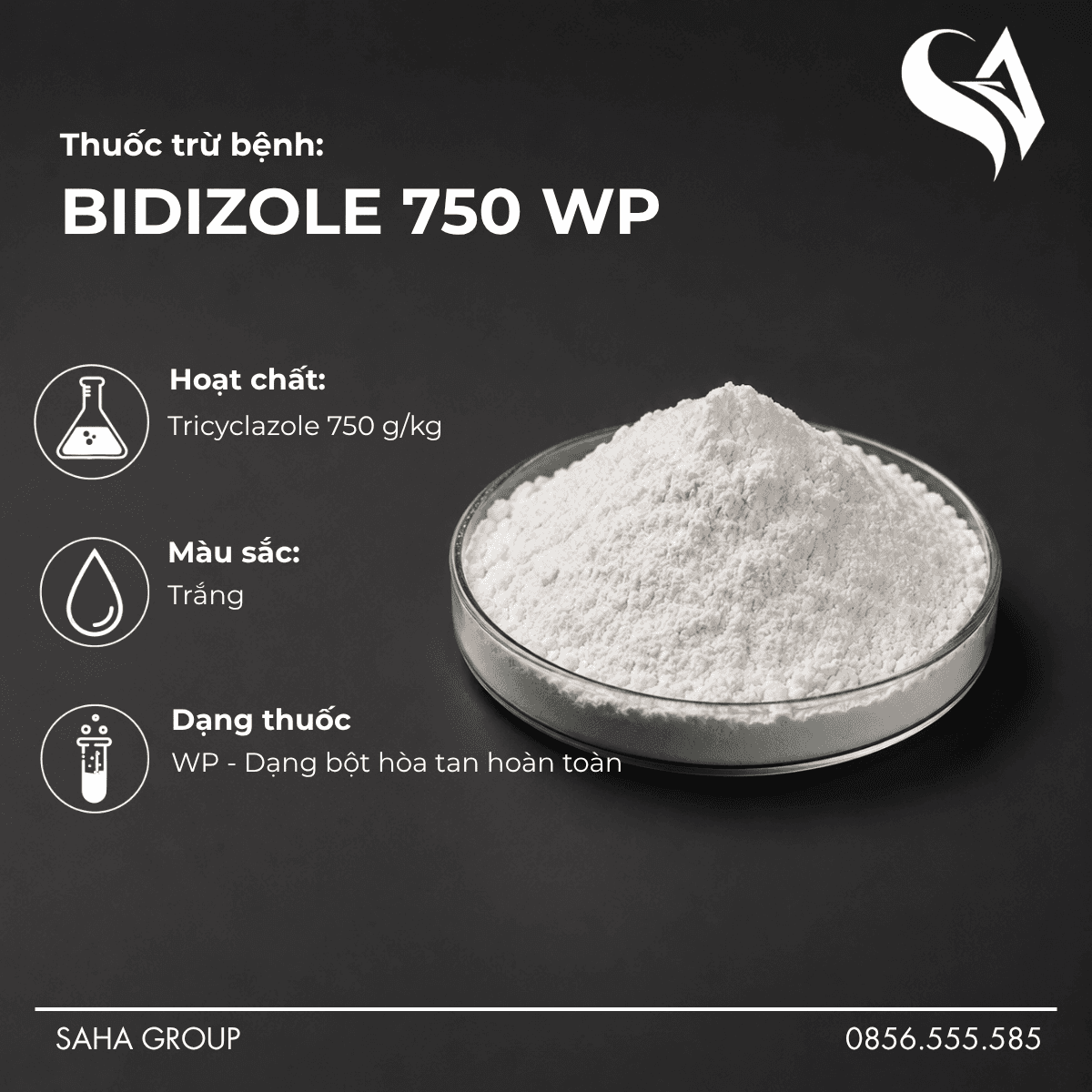 Thuốc trừ bệnh BIDIZOLE 750 WP