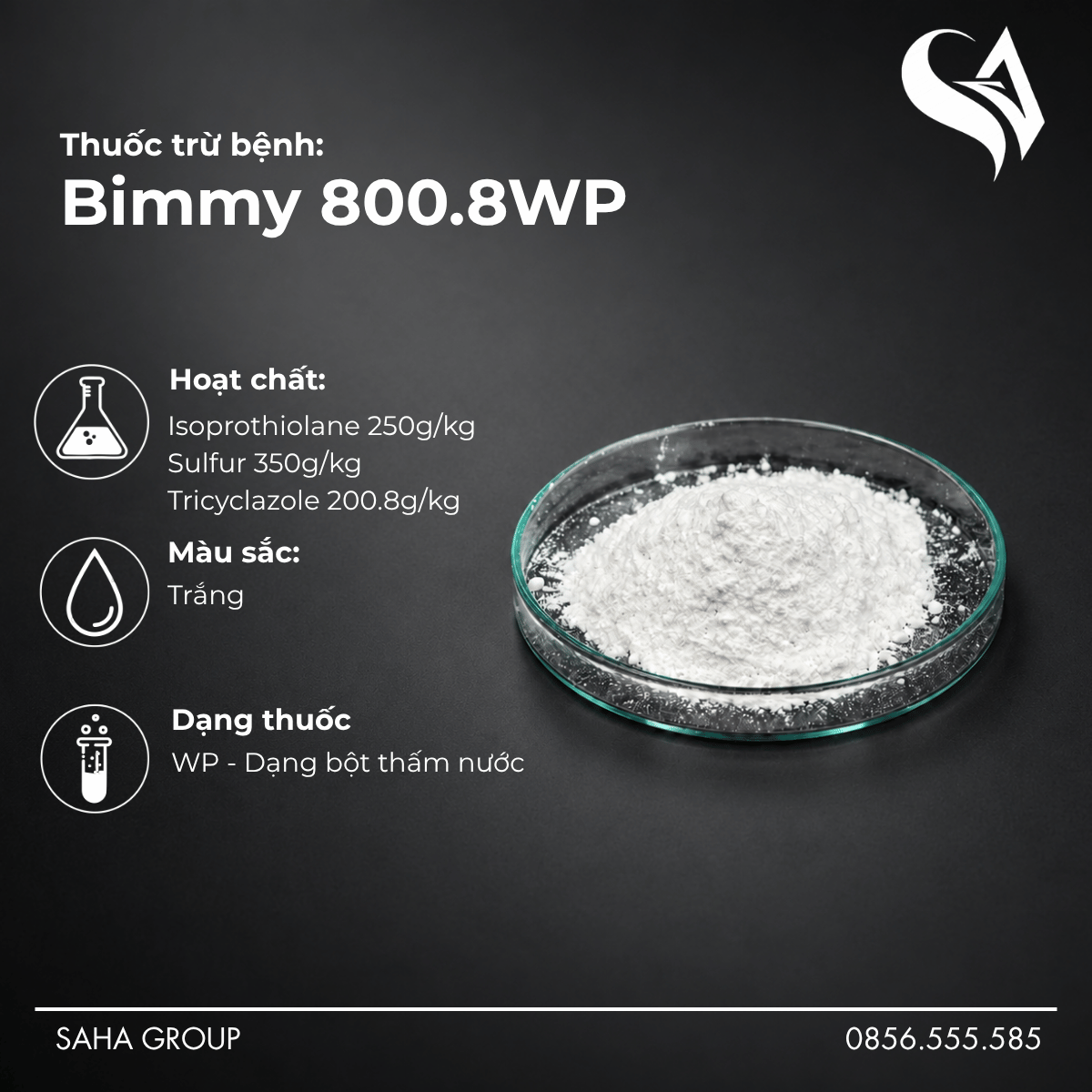 Thuốc trừ bệnh BIMMY 800.8WP