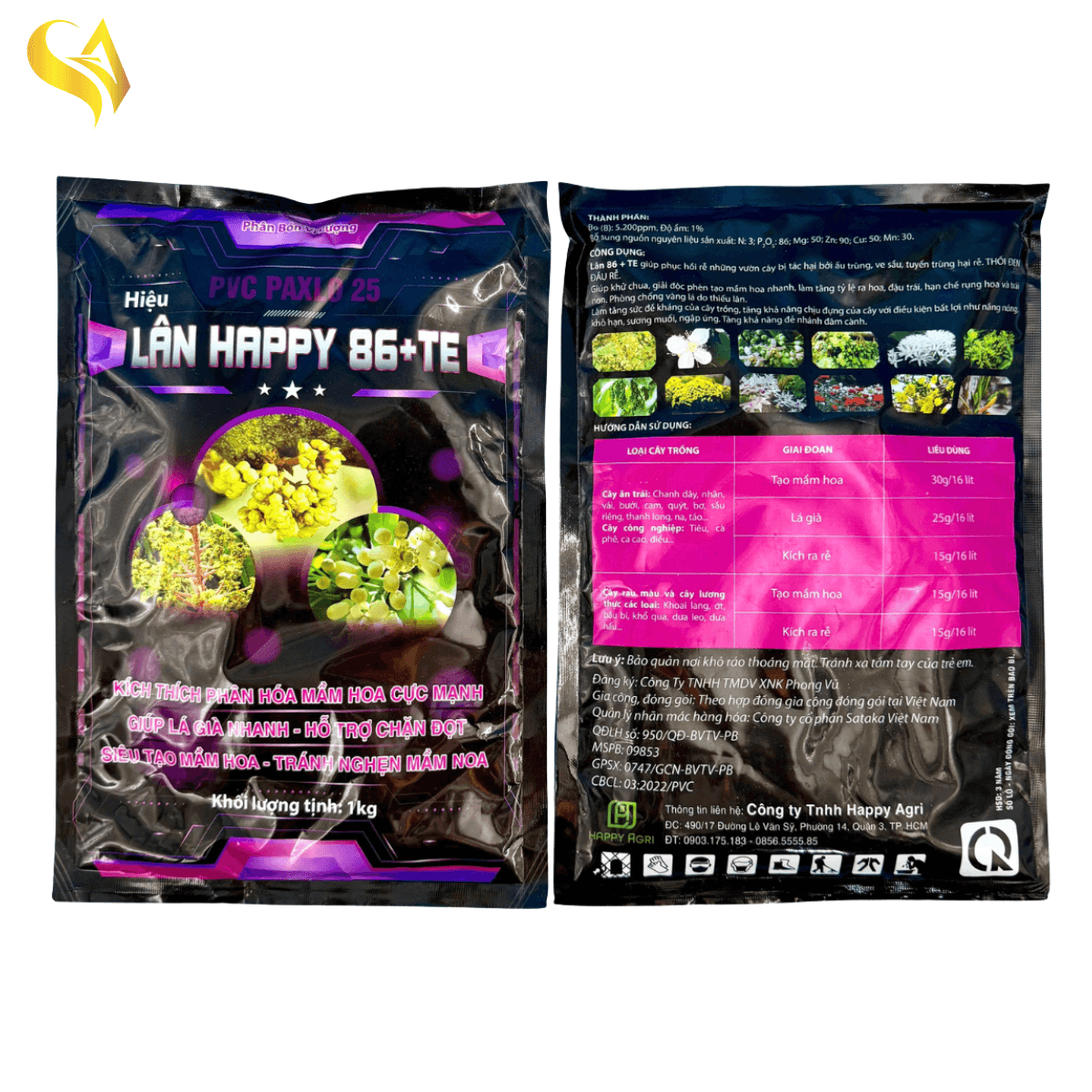 PVC PAXLO 25 - LÂN HAPPY 86+TE - 1KG