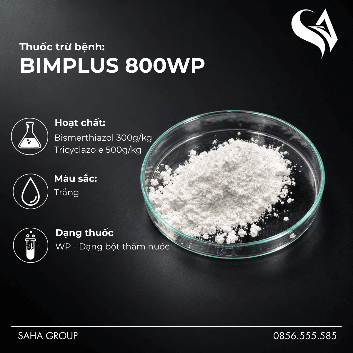 Thuốc trừ bệnh BIMPLUS 800WP