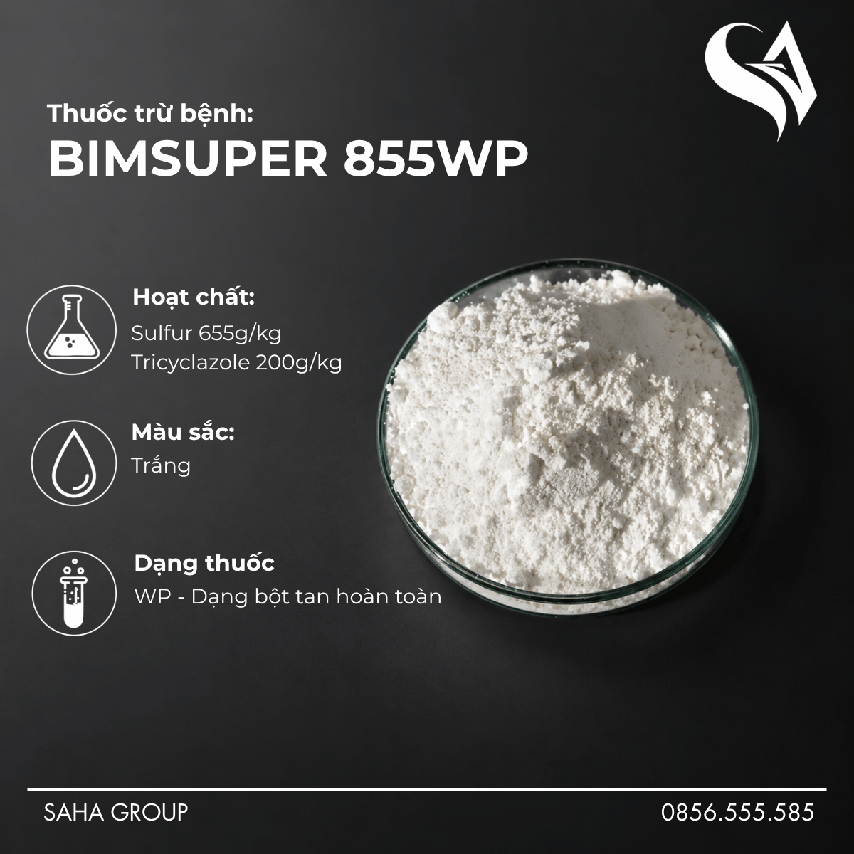 Thuốc trừ bệnh BIMSUPER 855WP