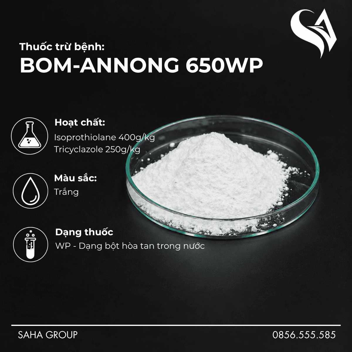 Thuốc trừ bệnh BOM-ANNONG 650WP