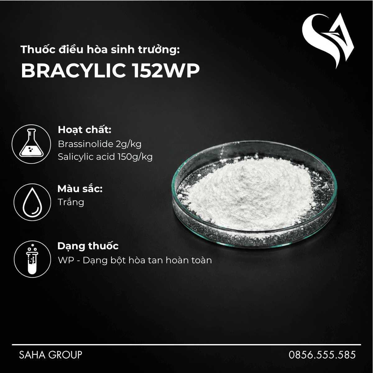 Thuốc điều hòa sinh trưởng BRACYLIC 152WP