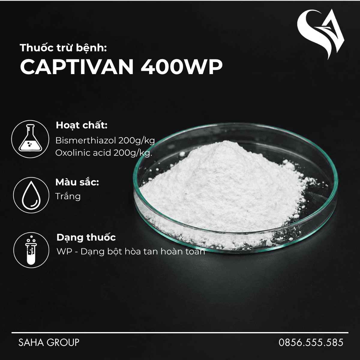 Thuốc trừ bệnh CAPTIVAN 400WP