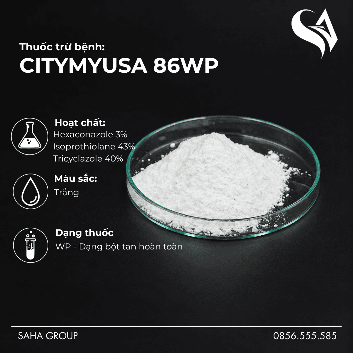 Thuốc Trừ Bệnh CITYMYUSA 86WP