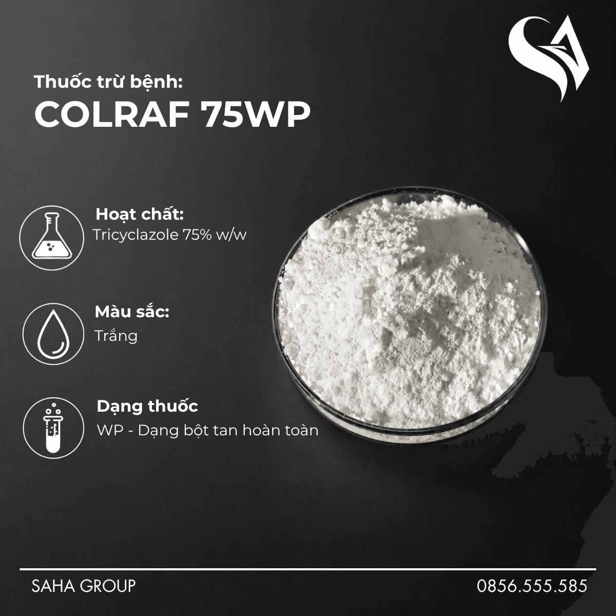 Thuốc trừ bệnh COLRAF 75WP