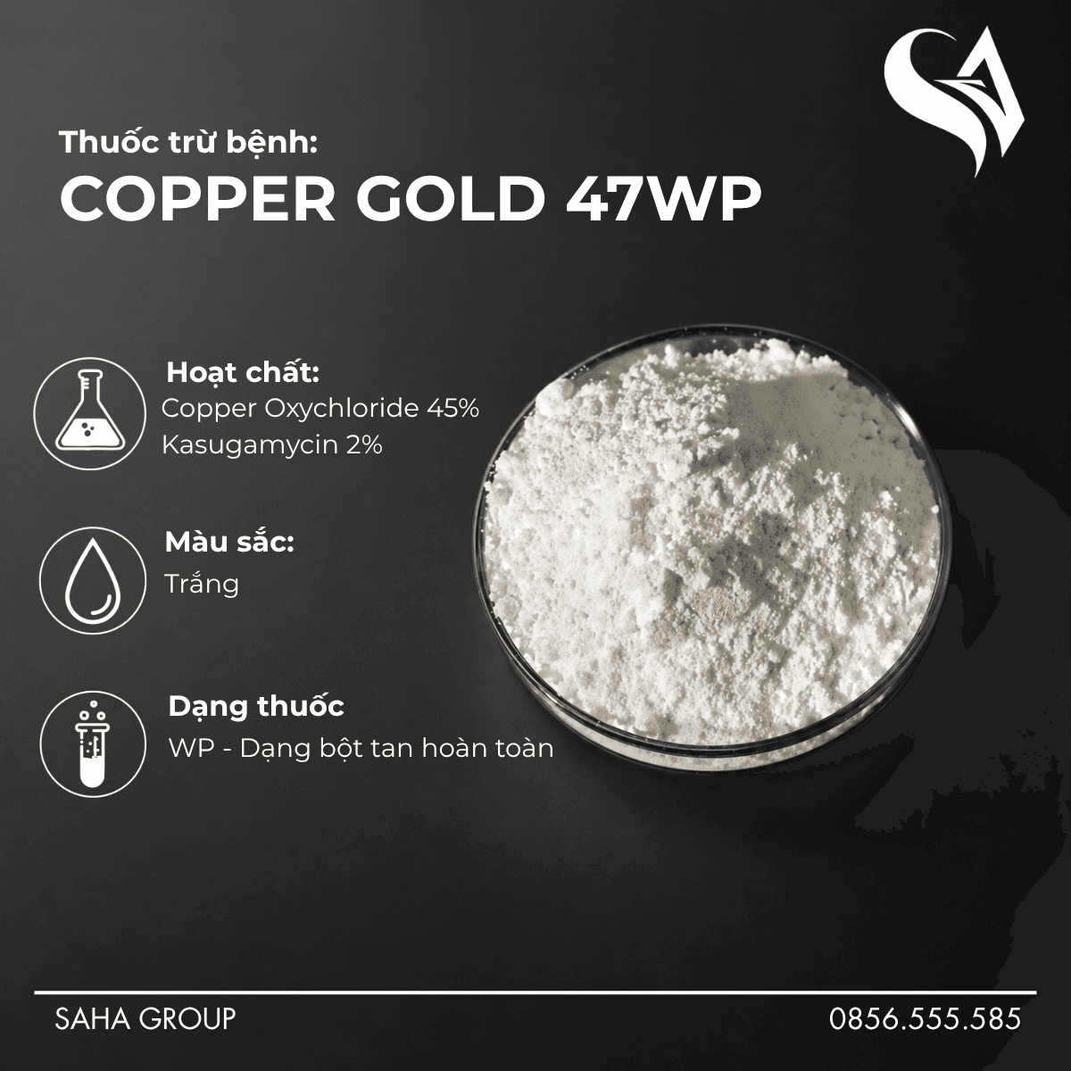 Thuốc trừ bệnh COPPER GOLD 47WP