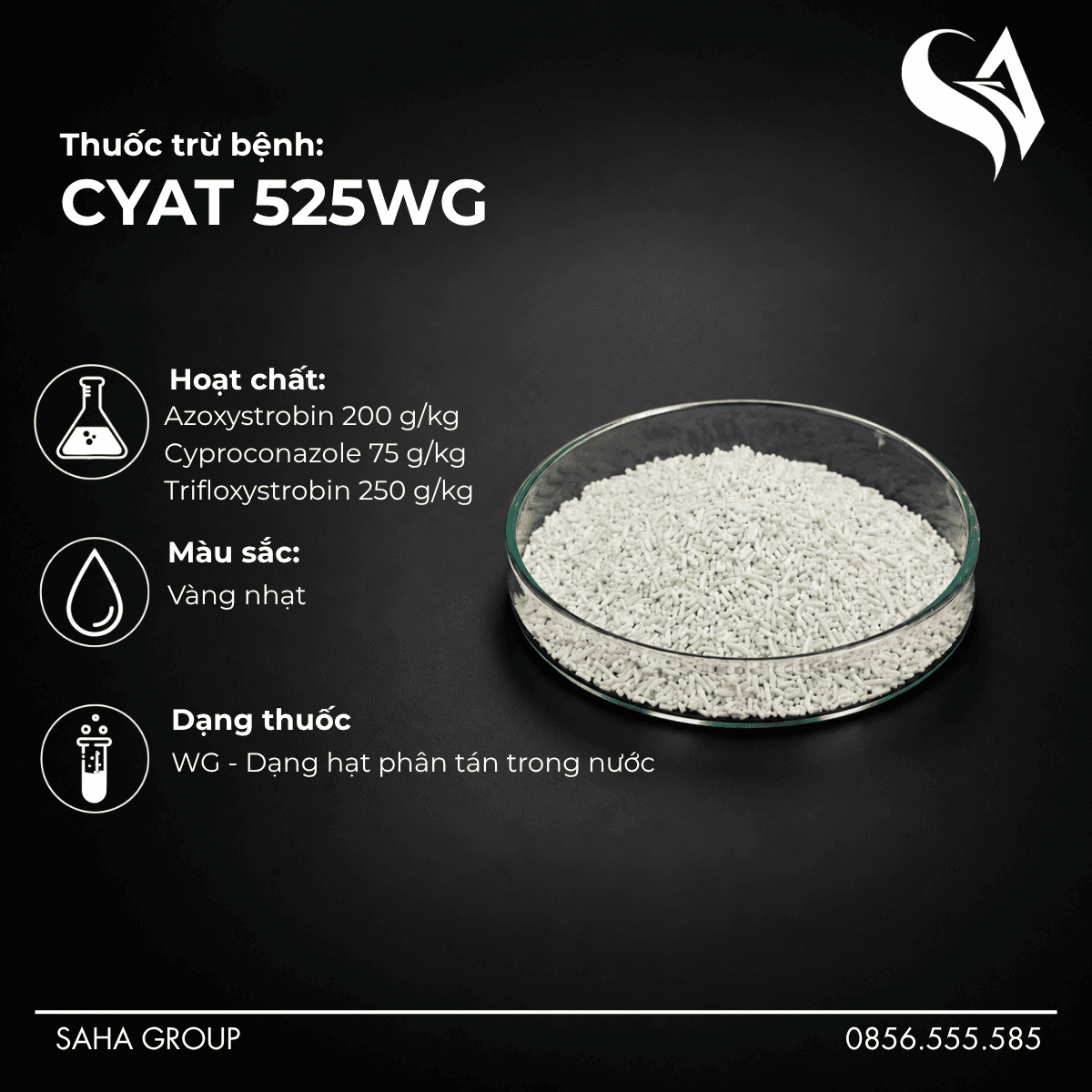 Thuốc trừ bệnh CYAT 525WG