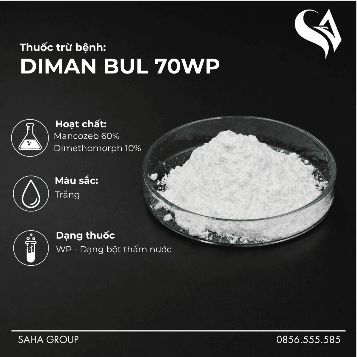 Thuốc trừ bệnh DIMAN BUL 70WP