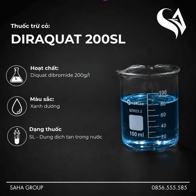 Thuốc trừ cỏ DIRAQUAT 200SL